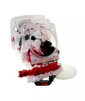 Lace Leg Garter White