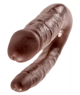 King Cock U-shaped Small Double Trouble Brown