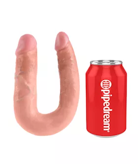 King Cock U-shaped Medium Double Trouble Dildo