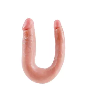King Cock U-shaped Medium Double Trouble Dildo