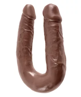 King Cock U-shaped Medium Double Trouble Dildo