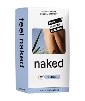 Four Seasons NAKED Classic Condoms  12 Pack