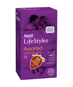 Ansell Lifestyles Assorted 24 Pack