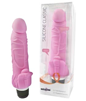 Silicone Classic Clit Stimulator Vibrating Penis