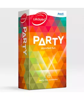 Ansell Lifestyles Party Mix Condoms 10 Pack