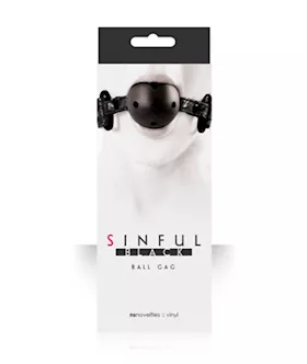 Sinful Black Ball Gag