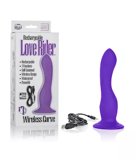Rechargeable Love Rider Wireless Curve Purple