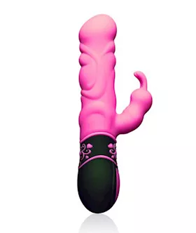 Design For Climax 5 In Silicone Vibrator & Clit Stimulator Pink