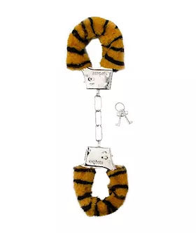 Shots Toys Furry Handcuffs Tiger