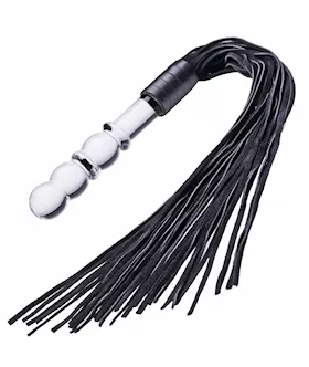 Lingam Glass Dildo Flogger