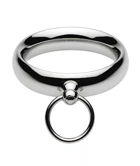 Lead Me Stainless Steel Cock Ring- 175 Inch