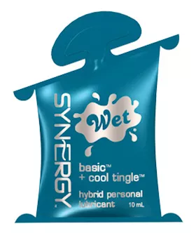 Wet Synergy Hybrid Lubricant Basic Cool Tingle 10ml Pillow Pack