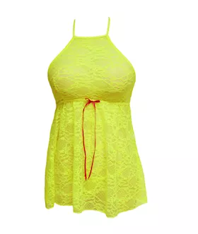 Neon Lace Babydoll