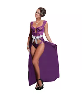 Parisian Lady Love 2 Piece Gown & Thong Set