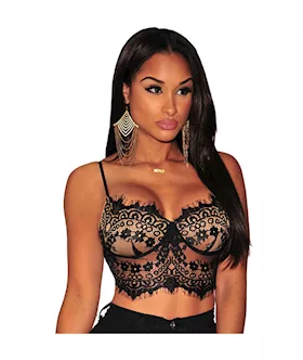 Mysterious Lady Padded Lace Bralette