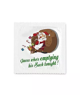 Funny Condom Guess Whos Emptying His Sack Tonight!