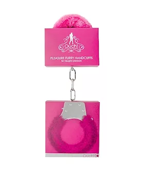Pleasure Handcuffs Furry Pink