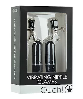 Vibrating Nipple Clamps Black