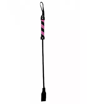 Cube Tipped Crop Suede Black Purple