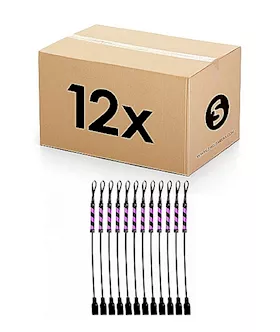Cube Pvc Black With Purple Stripe 12pcs In One Box