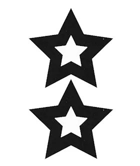 Nipple Sticker Stars Black