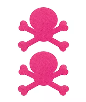 Nipple Sticker Skull Pink