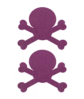 Nipple Sticker Skull Purple