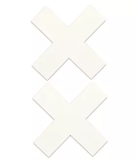 Nipple Sticker Cross White