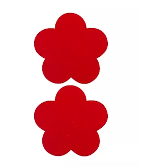 Nipple Sticker Blossom Red
