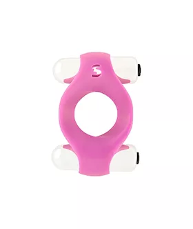 Double Vibrating Endless Cockring Pink