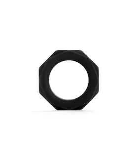 Octagon Ring Small Black