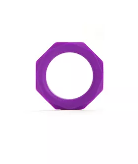 Octagon Ring Medium Purple