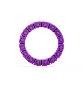 Silicone Love Wheel Large Purple