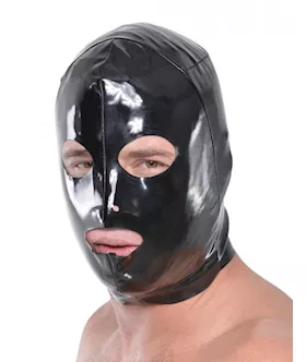 Fetish Fantasy Wet Look 3-hole Hood