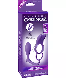Fantasy C-ringz Ass-gasm Vibrating Rabbit