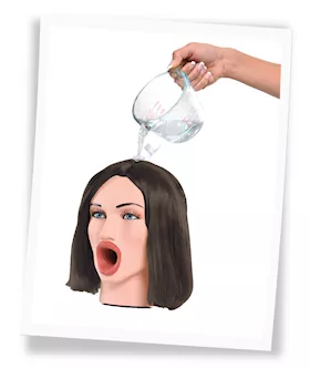 Pipedream Extreme Toyz Hot Water Face Fucker! Brunette