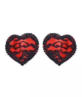 Lacey Red Heart Pasties