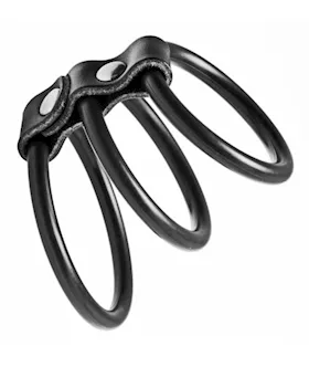 Triple Cock Ring Harness