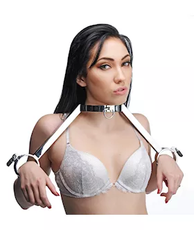 At Your Mercy Stainless Steel Neck To Wrist Restraints
