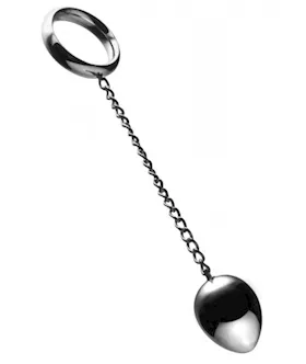 Stainless Steel Cock Ring And Anal Plug