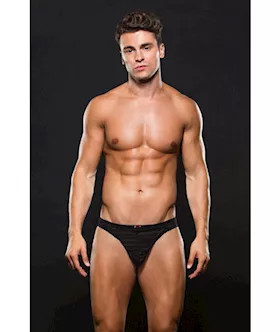 Envy Microfiber Thong M L Stripe