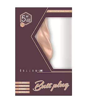 Bottom Line Buttplug Rubber Flesh Vibrating 5 In Model 5
