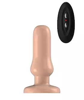 Bottom Line Buttplug Rubber Flesh Vibrating 5 Inch Model 4