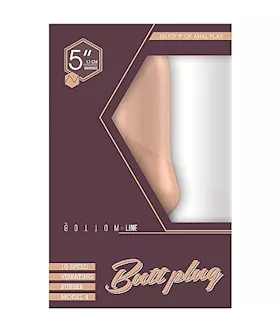 Bottom Line Buttplug Rubber Flesh Vibrating 5 Inch Model 4