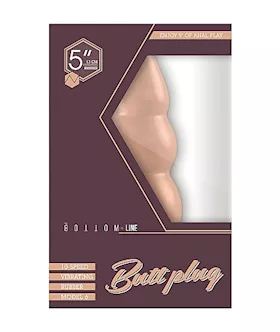 Bottom Line Rubber Vibrating Butt Plug