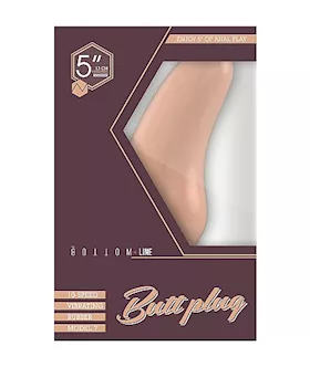 Bottom Line Buttplug Rubber Flesh Vibrating 5 In Model 7