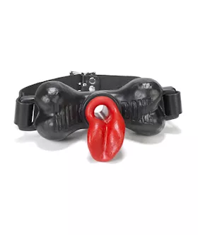 Milkbone Mouth Gag With Straps O S Black With  Tongue