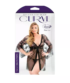 Courtney Lace Robe & G-string