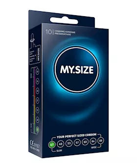 My Size Natural Latex Condom 47 Width 10 Pcs