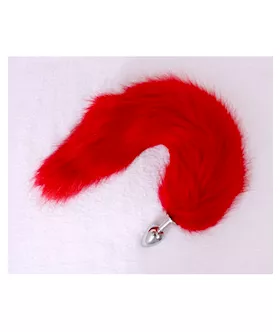 Chrome Butt Plug With Tail